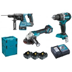 MAKITA DLX3119TJ Aku sada DHP484+DGA513+DHR243 Li-ion LXT 18V/5,0Ah