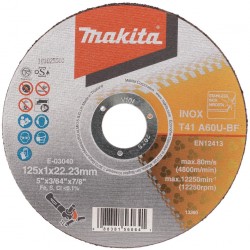 MAKITA E-03040 kotouč řezný nerez 125x1.0x22.23mm A60U