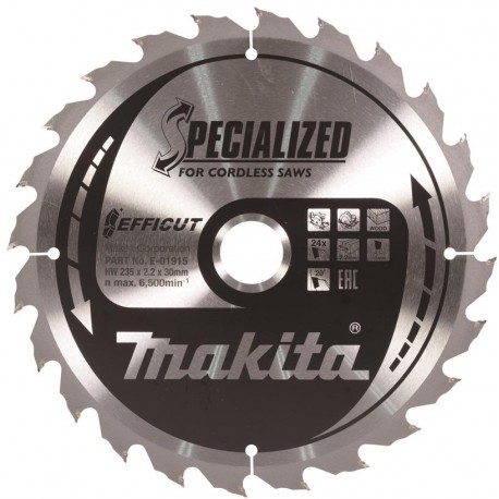 MAKITA E-01915 kotouč pilový dřevo Efficut 230x2.2x30mm 24Z , old E-01909