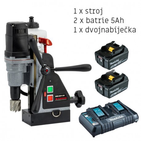 Magnetická eku vrtačka EBM 36 EUROBOOR (2x5Ah)