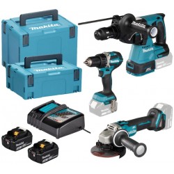 MAKITA DLX3195JX1 Aku sada DDF484+DGA504+DHR243 Li-ion LXT 18V/5,0Ah