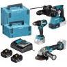 MAKITA DLX3195JX1 Aku sada DDF484+DGA504+DHR243 Li-ion LXT 18V/5,0Ah