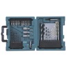 MAKITA E-22573 sada vrtáků a příslušenství 38 ks v plastovém kufru ,old D-36980