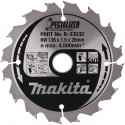 MAKITA B-33532 kotouč pilový dřevo SPECIALIZED 136x1.5x20mm 16Z pro aku pily , old B-10643