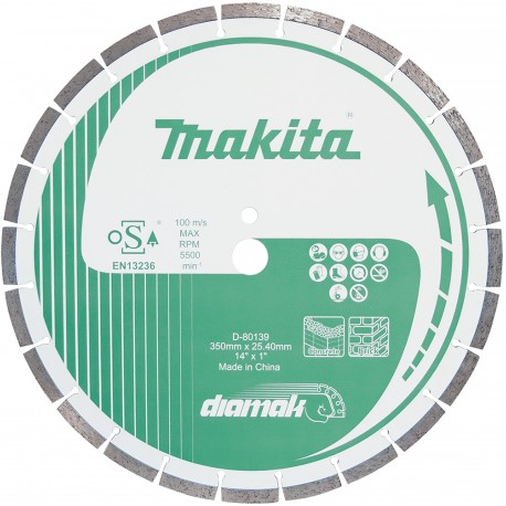 MAKITA D-80139 kotouč řezný diamantový segmentový Diamak 350x25.4mm