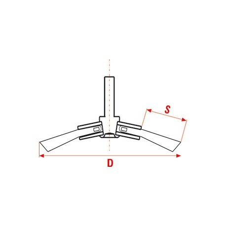 Kónický kartáč copánkový - ocel, 95 mm (CZ95 G)