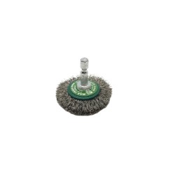Obvodový kartáč kadeřavý na stopce HEX 1/4" - nerez (GG) 50 mm