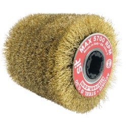 Válcový kartáč Flex pomosazená ocel, pr. 100 mm, š. 100 mm