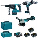 MAKITA DLX3202TJ Aku sada DGA506+DHR243+DDF492 Li-ion LXT 18V/5,0Ah