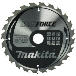 MAKITA B-32253 kotouč pilový dřevo MAKFORCE 210x2.4x30mm 24Z , old B-08377