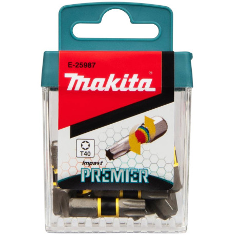 MAKITA E-25987 torzní bit řady Impact Premier (C-form) T40-25mm, 15 ks
