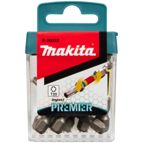 MAKITA E-26032 torzní bit řady Impact Premier (E-form) T20-50mm, 10 ks