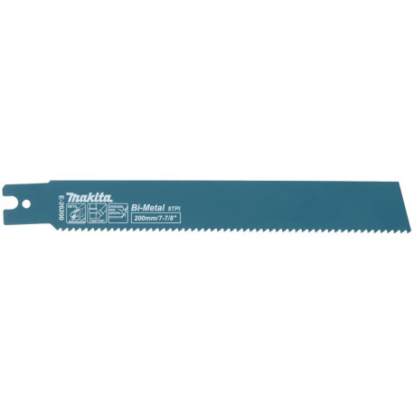 MAKITA E-26200 pilový list BiM 200x1.6mm, 8Z, 5ks special JR003G