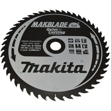 MAKITA B-33504 kotouč pilový dřevo MAKBLADEplus 300x2.8x30mm 48Z , old B-09830