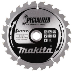 MAKITA E-11178 kotouč pilový dřevo Efficut 190x1.85x20mm 25Z , old E-11140