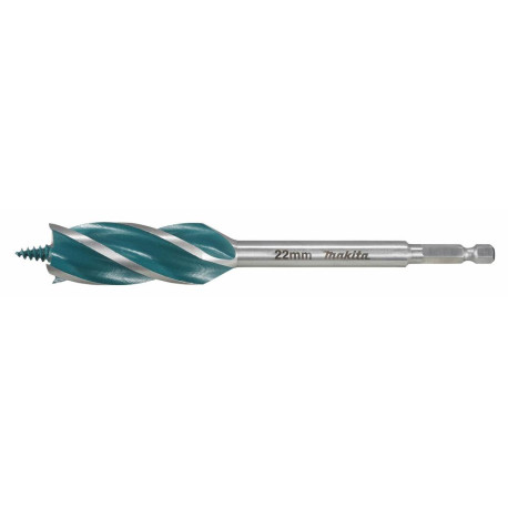 MAKITA E-26674 vrták do dřeva čtyřbřitý šestihran 1/4" 22x165mm