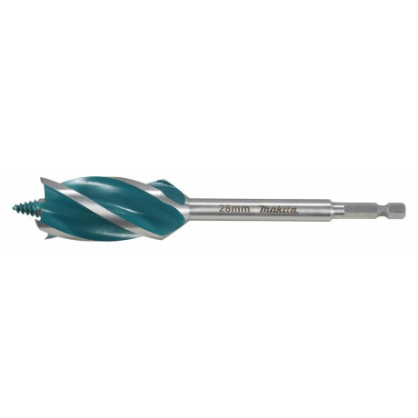 MAKITA E-26696 vrták do dřeva čtyřbřitý šestihran 1/4" 28x165mm