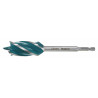 MAKITA E-26696 vrták do dřeva čtyřbřitý šestihran 1/4" 28x165mm