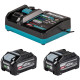 MAKITA PSKGRU2 sada Li-ion XGT 40V 2xBL4040F+DC40RA,old 1916Y1-1
