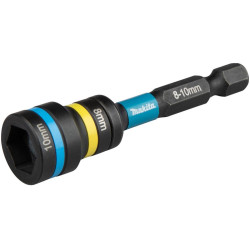 MAKITA E-29789 klíč nástrčný 2v1 s držákem šestihran 65mm, IMPACT BLACK 8-10mm
