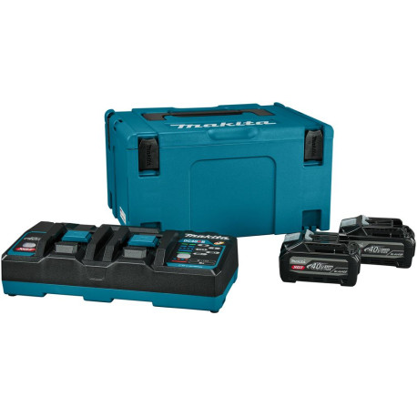 MAKITA PSKGPU2J sada Li-ion XGT 40V 2xBL4040F+DC40RB+Makpac,old 1911D8-0
