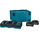 MAKITA PSKGPU2J sada Li-ion XGT 40V 2xBL4040F+DC40RB+Makpac,old 1911D8-0