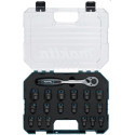 MAKITA E-30069 sada nástrčných klíčů čtyřhran 1/2" IMPACT BLACK 19 ks v plastové krabičce STOP