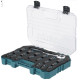 MAKITA E-30069 sada nástrčných klíčů čtyřhran 1/2" IMPACT BLACK 19 ks v plastové krabičce STOP