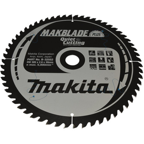 MAKITA B-32552 kotouč pilový dřevo MAKBLADEplus 305x2.6x30mm 60Z , old B-08729