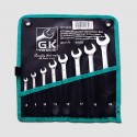 GK TOOLS Sada klíčů očkopl. 8-19 mm 8 dílů chrom-obal