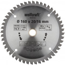 Wolfcraft Wolfcraft pilový kotouč jemné řezy ø190x30 Z56 6624000