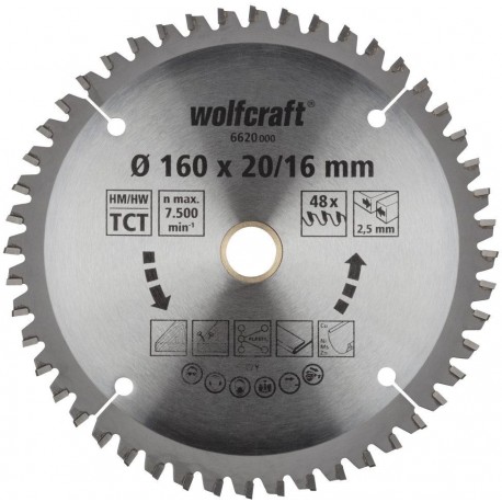 Wolfcraft Wolfcraft pilový kotouč jemné řezy ø190x30 Z64 6625000