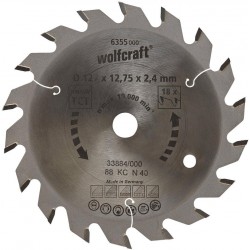 Wolfcraft Wolfcraft pilový kotouč středně hrubé řezy ø127x12,75 Z18 6355000