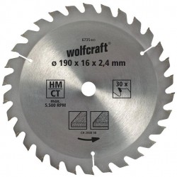 Wolfcraft Wolfcraft pilový kotouč hrubé řezy ø150x20 Z20 6732000