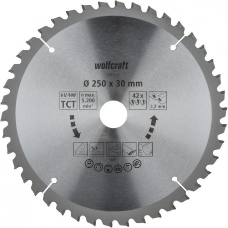 Wolfcraft Wolfcraft pilovový kotouč pro cirkulárky čisté řezy ø315x30 Z48 6584000