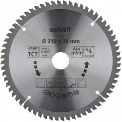 Wolfcraft Wolfcraft pilový kotouč pro pokos.pily přesné řezy ø250x30,2 Z80 6542000