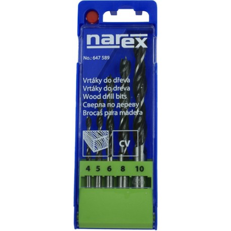 NAREX 5-SET WOOD - Sada vrtáků do dřeva